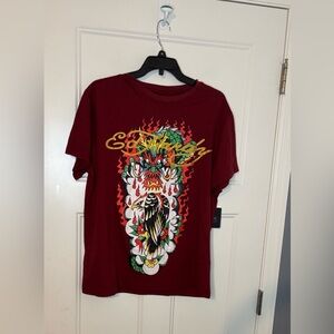 Ed Hardy Eagle Dragon Flames Tee